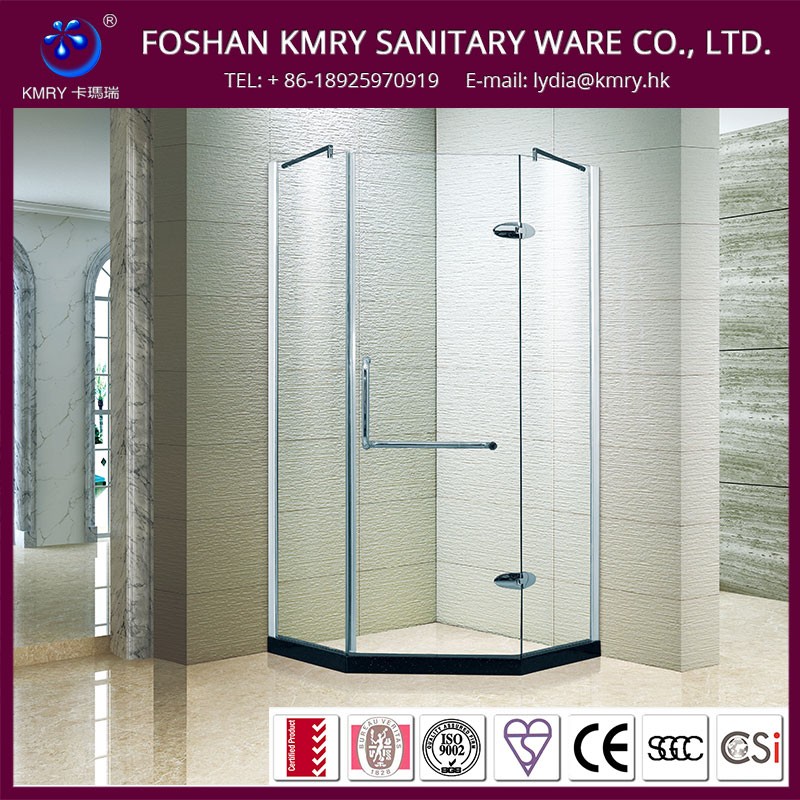 Aluminum Profile Hinge Frameless Glass Shower Door