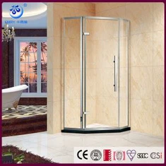 Zarámovaný neo -uhlový otočený sklenený sprchový dvere