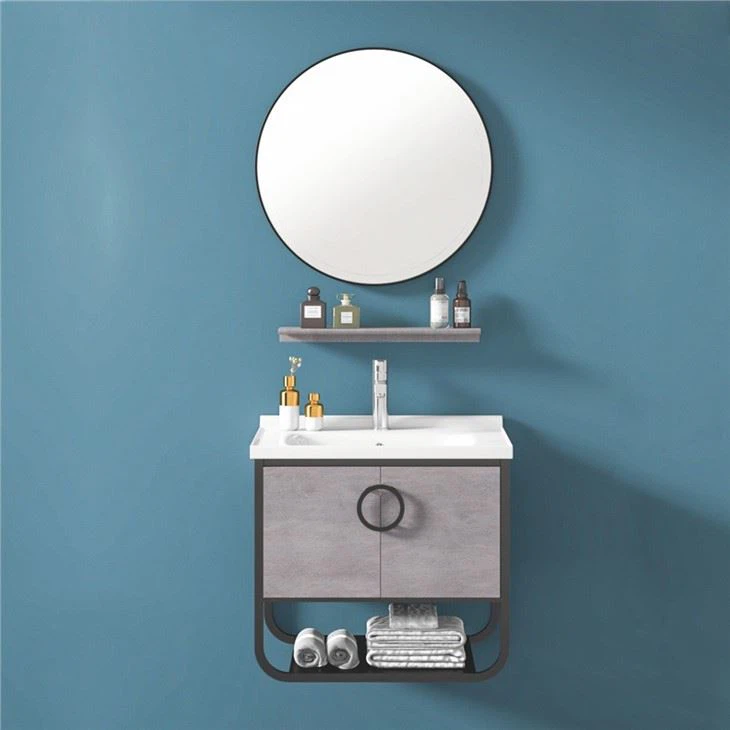 round bathroom cabinet