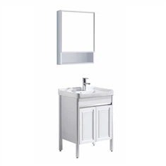 Biela kúpeľňa márnosť